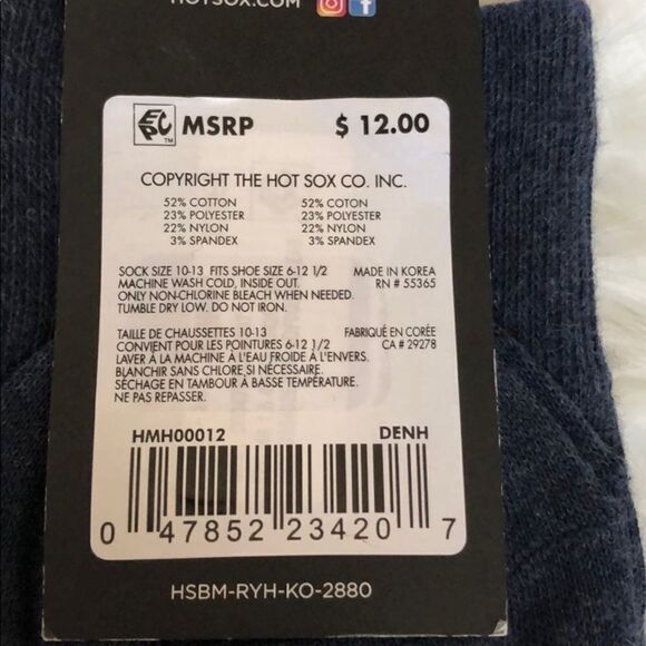New Hot Sox “Holiday Dogs” socks size 10-13 - Picture 4 of 4